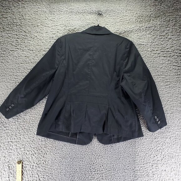 Lane Bryant Jacket Womens Size 20 Black Classic Style Stretch Cotton Blend Blaze - Picture 7 of 8